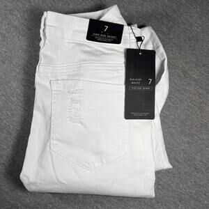 NWT American Bazi Girls Size 7 White High Rise Skinny Jeans Size 7